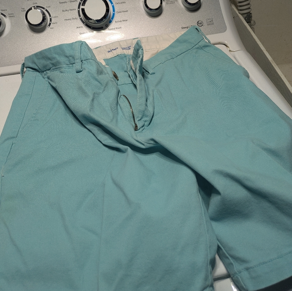 Old Navy Men's Flat Front Shorts - Light Blue